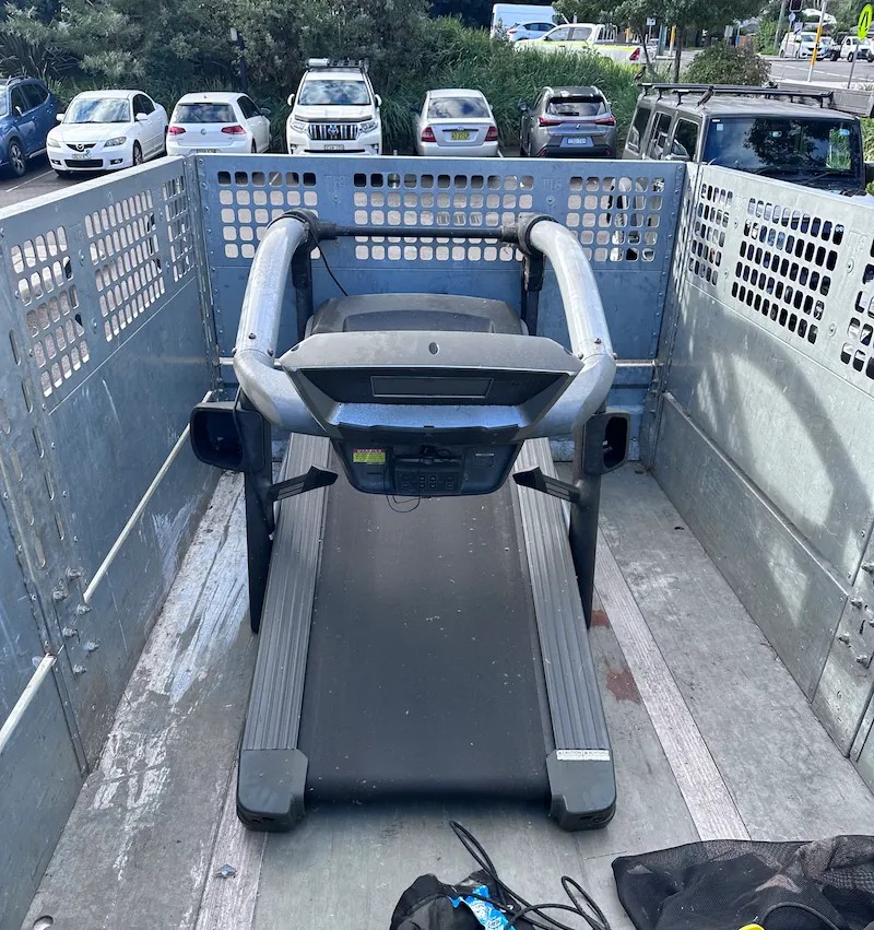 Old treadmill disposal from a residential home on the Central Coast ♻️ Safe, responsible E-waste disposal service, collected and recycled in an eco-friendly way.