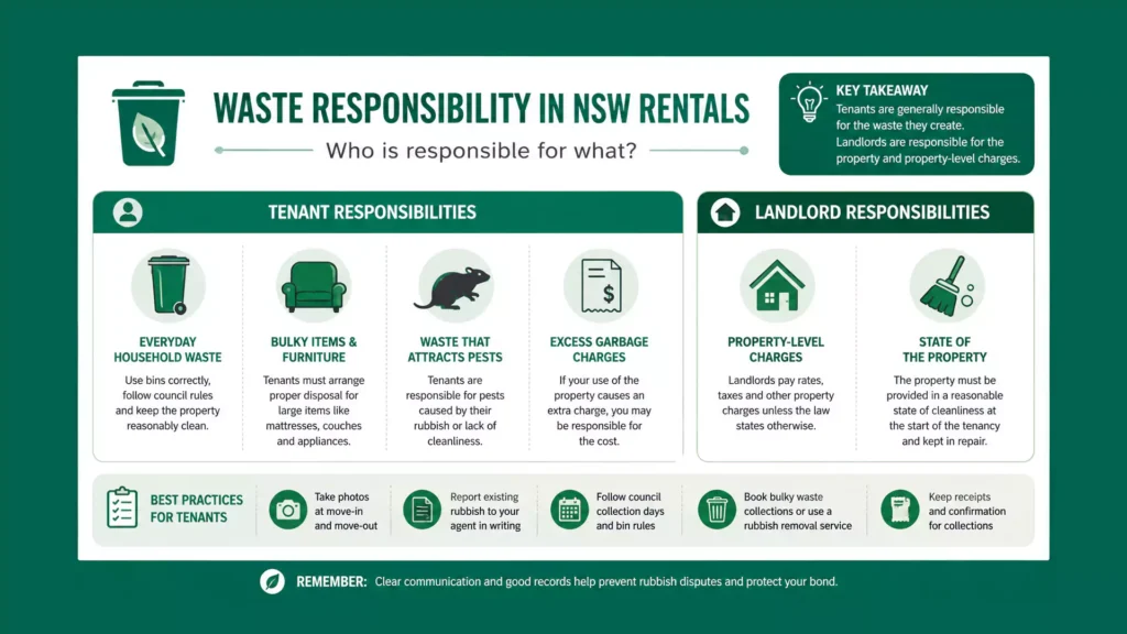 Waste Responsibility in NSW Rentals